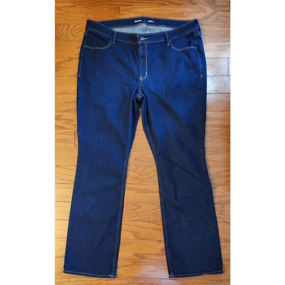 Old Navy Jeans Women Size 18 Mid-Rise WOW Boot-Cut Dark Denim Jeans - Picture 8 of 12